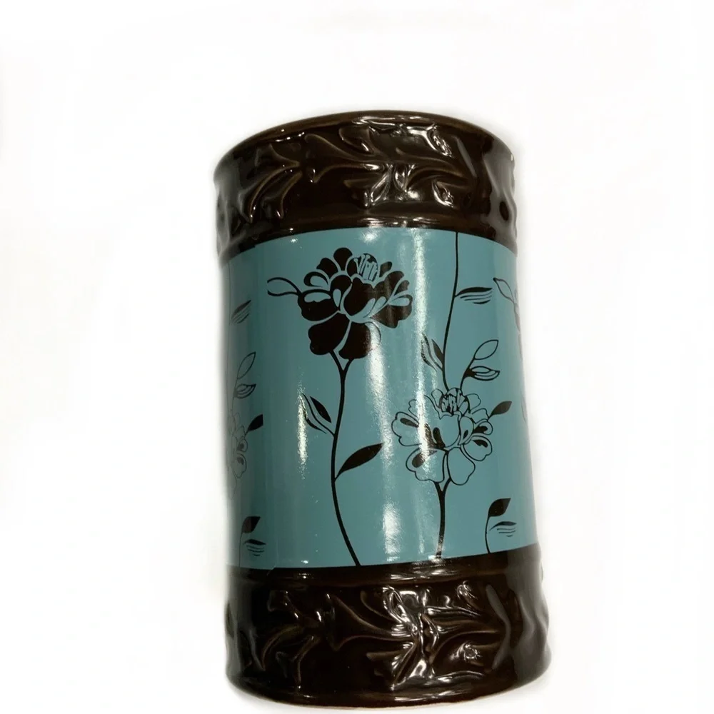 Cabella 2-Pc. Bath Accessory Set Chocolate Blue